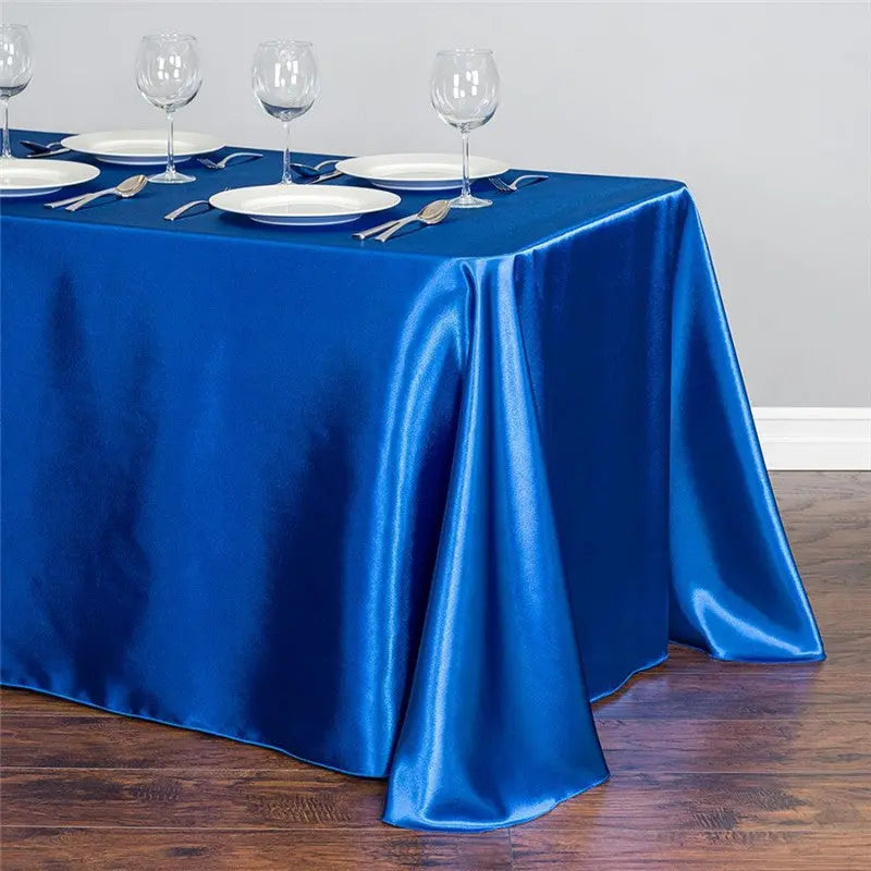 Housse Pour Table Satinée Événementielle SATINA Sapphire-145x300cm