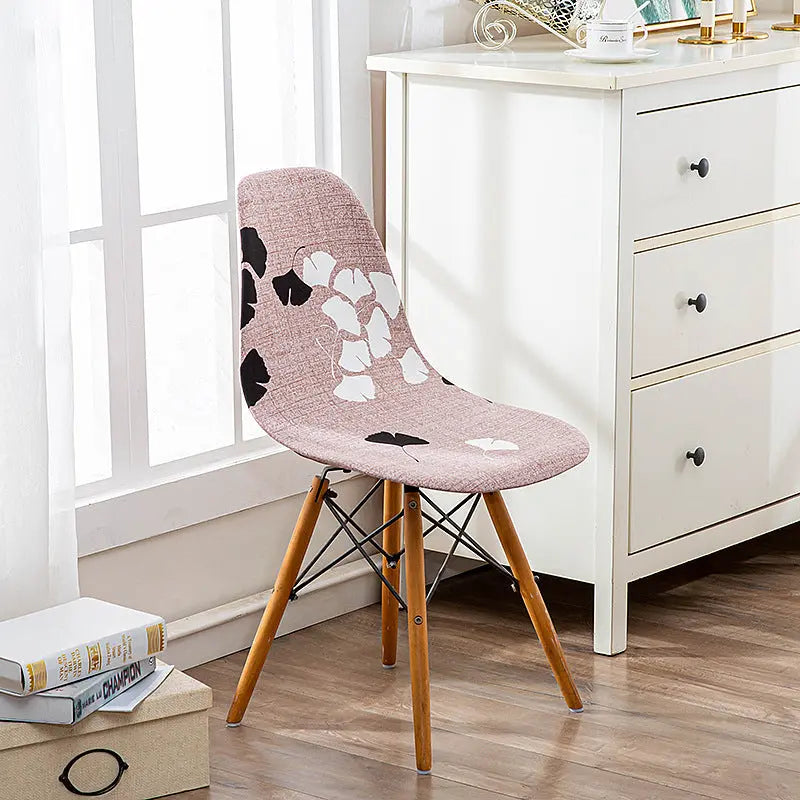 Housse Protection Chaise Moderne LYRIA Maple Leaf Love Coffee-Average Size Universal