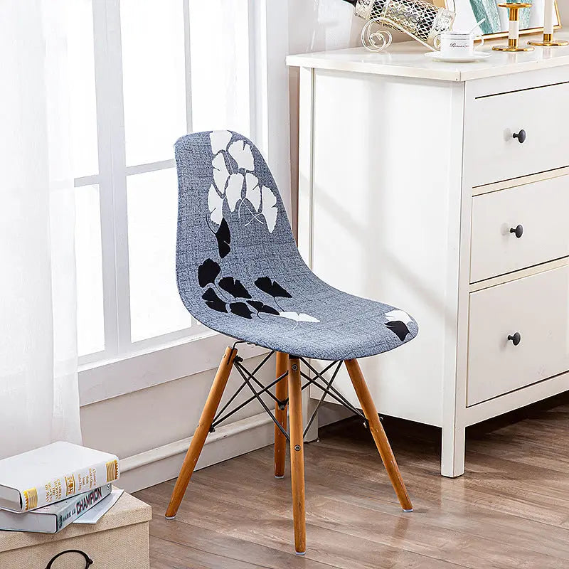 Housse Protection Chaise Moderne LYRIA Maple Leaf Gray-Average Size Universal