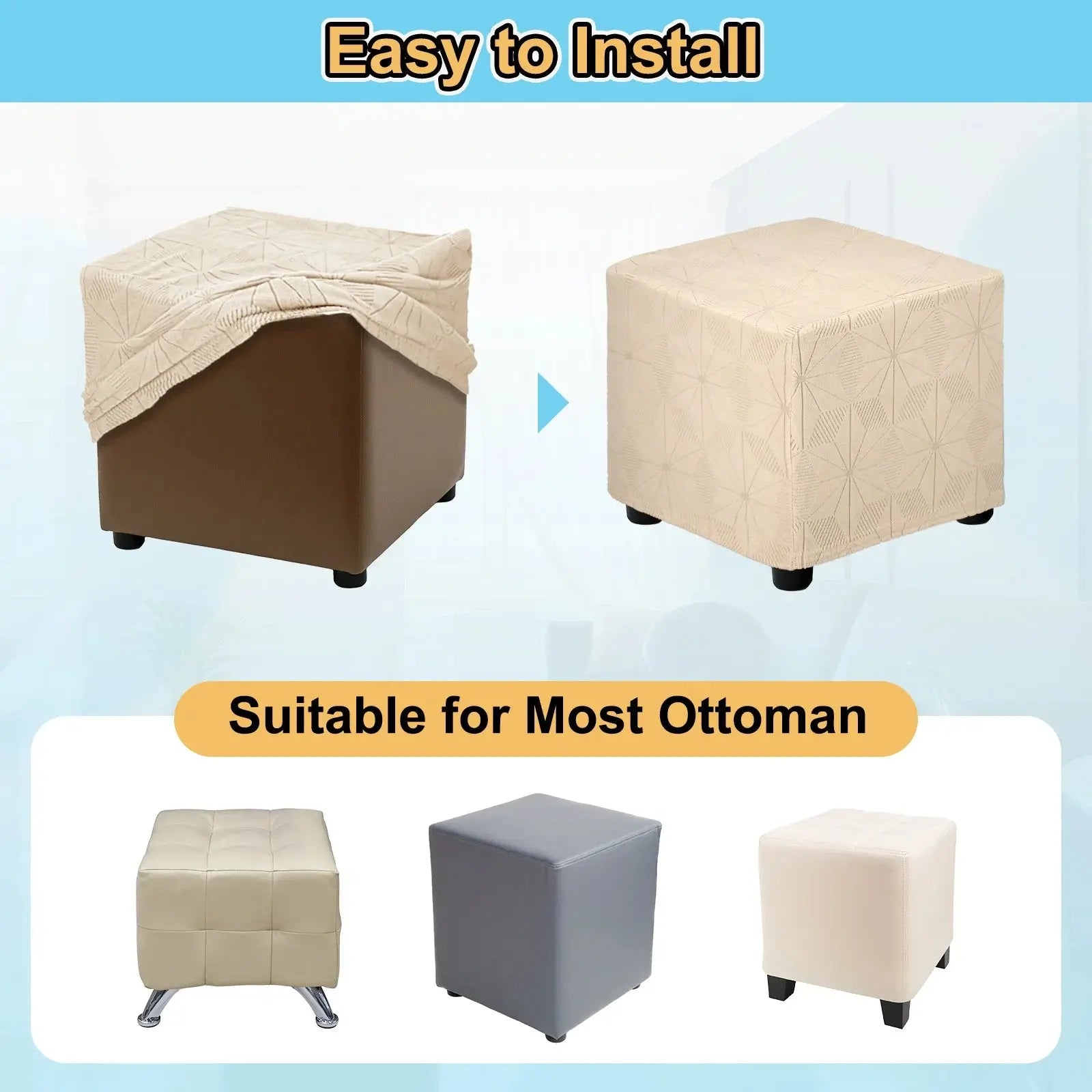 Housse Repose-Pied Extensible JACQUO Housse de France