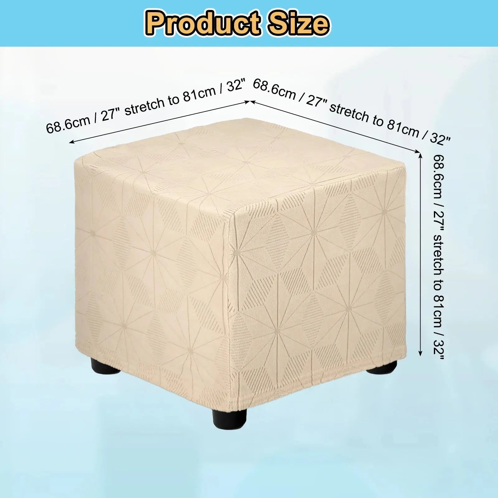 Housse Repose-Pied Extensible JACQUO Housse de France