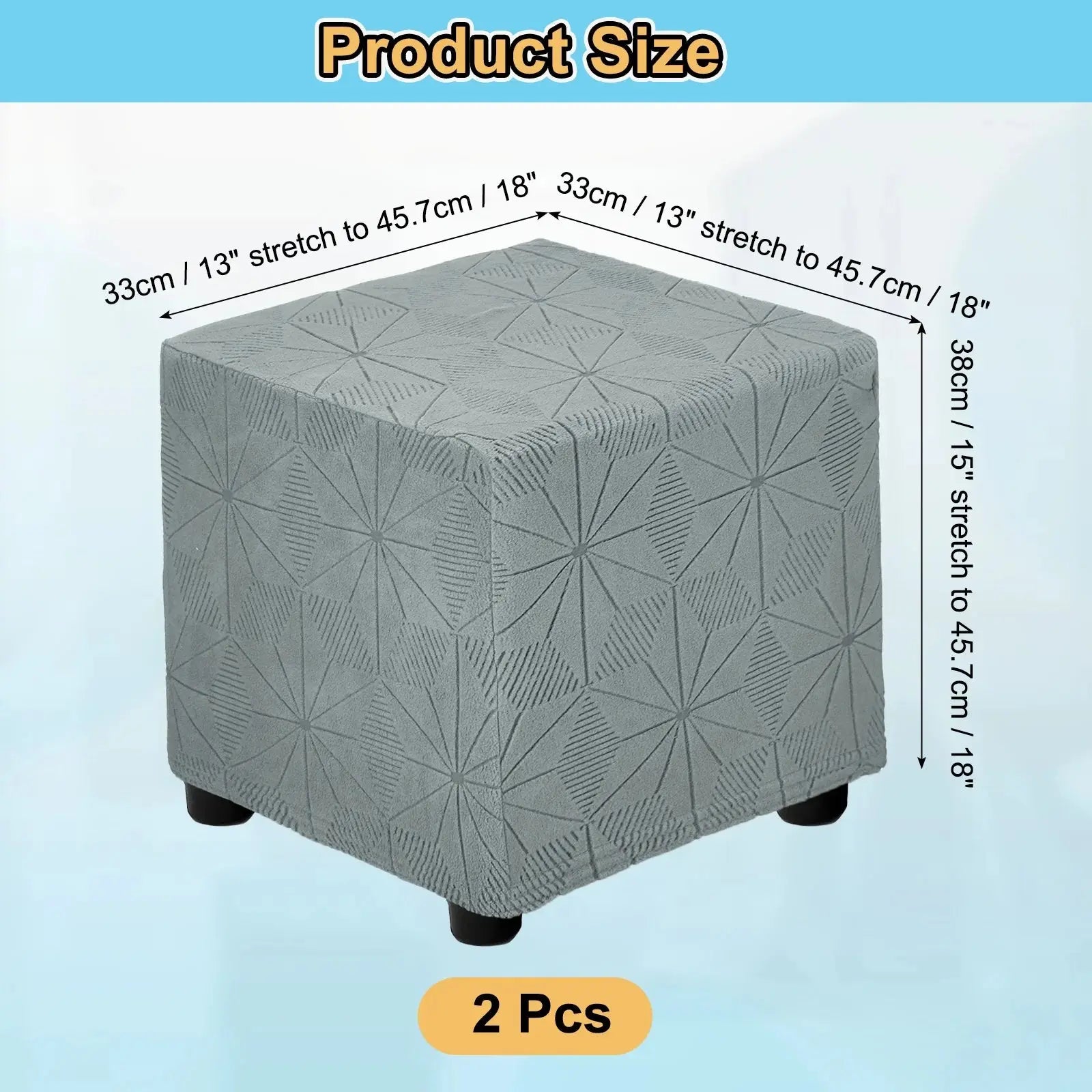 Housse Repose-Pied Extensible JACQUO Housse de France