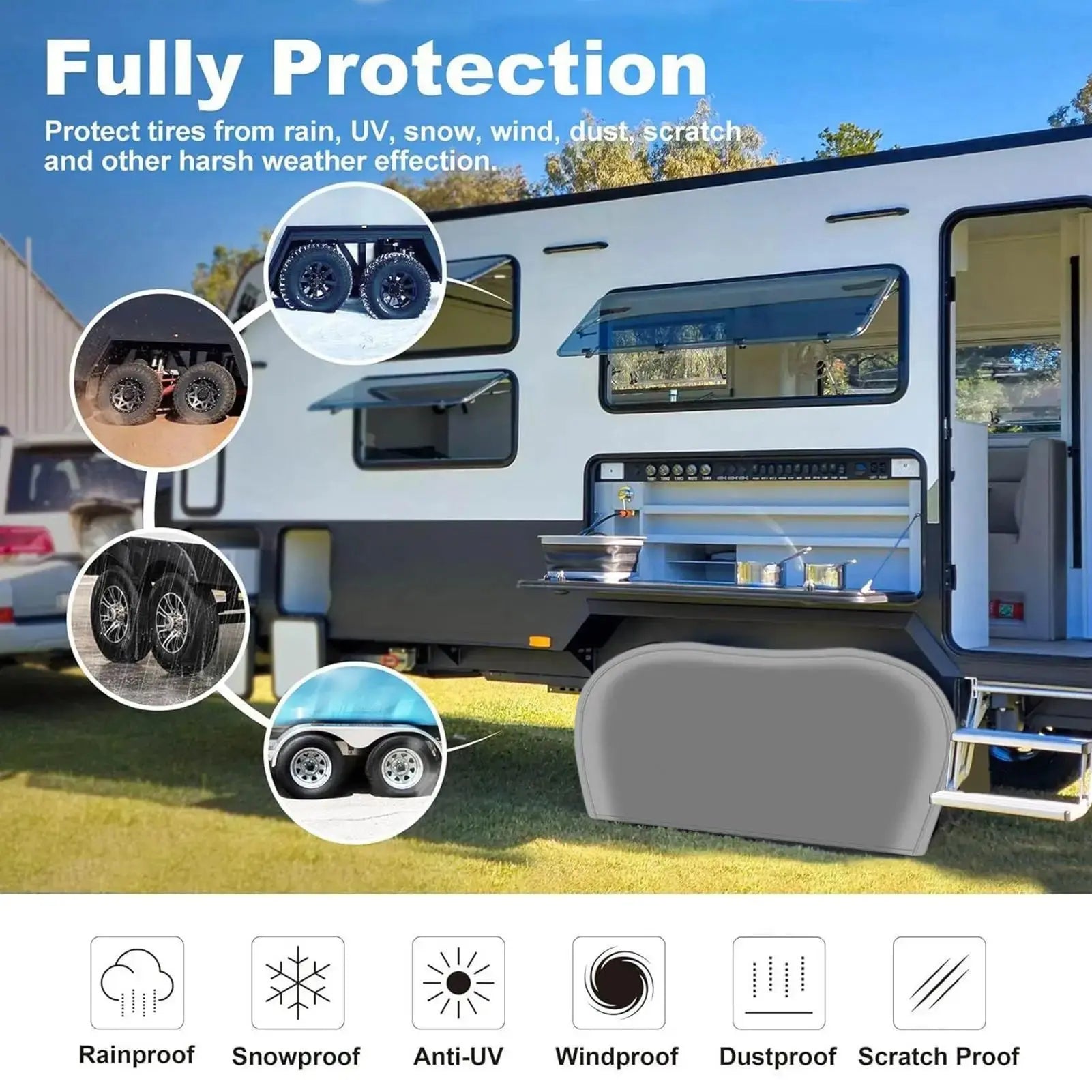 Housse Roue De Secours Imperméable OXNOVA Housse de France