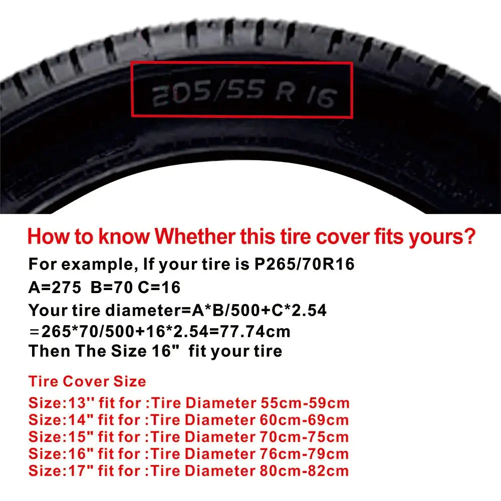 Housse Roue De Secours PVC Imperméable SPARO Housse de France