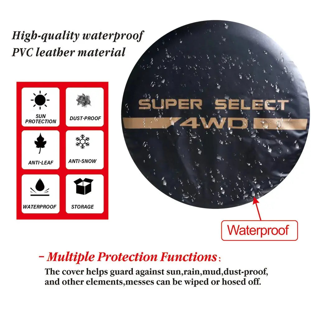 Housse Roue De Secours PVC Imperméable SPARO Housse de France