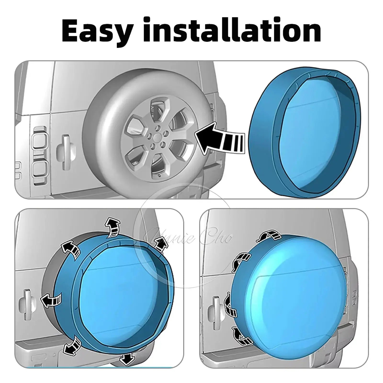 Housse Roue Secours Design DEFENIX Housse de France