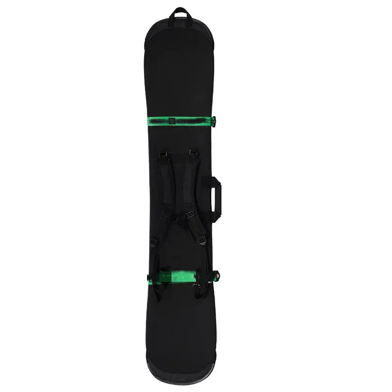 Housse Snowboard Imperméable DIVARO Black Green Ribbon-Single with Two shoulder-100CM to 109CM