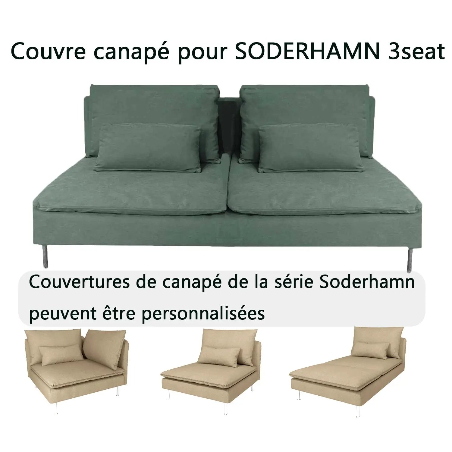 Housse Soderhamn Moderne CREZIA Housse de France