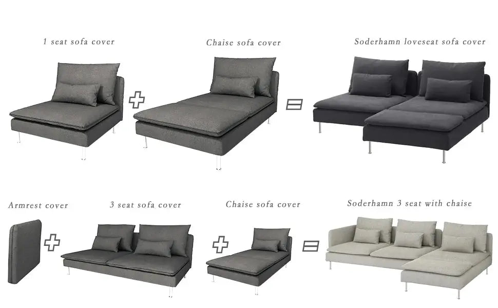 Housse Soderhamn Moderne CREZIA Housse de France