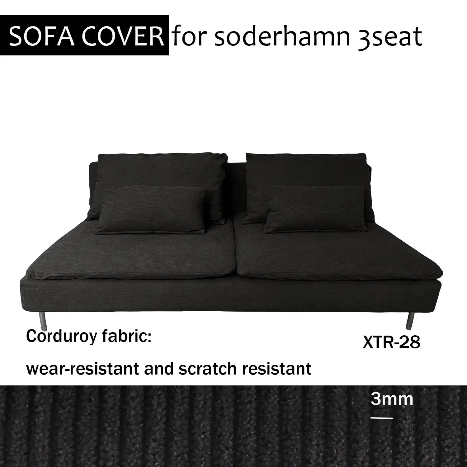 Housse Soderhamn Moderne CREZIA Housse de France