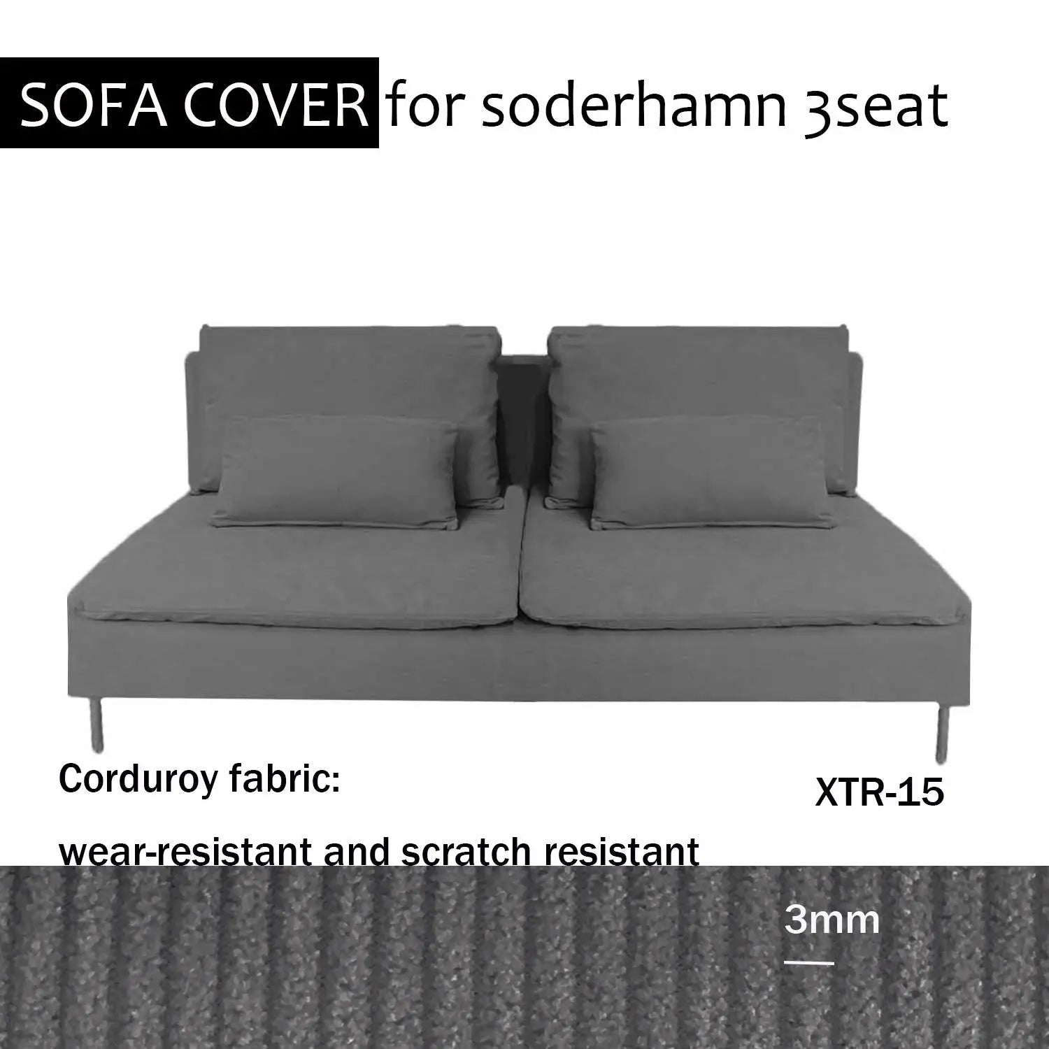 Housse Soderhamn Moderne CREZIA Housse de France