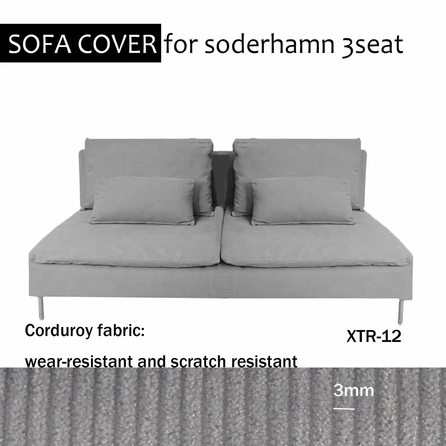 Housse Soderhamn Moderne CREZIA Housse de France