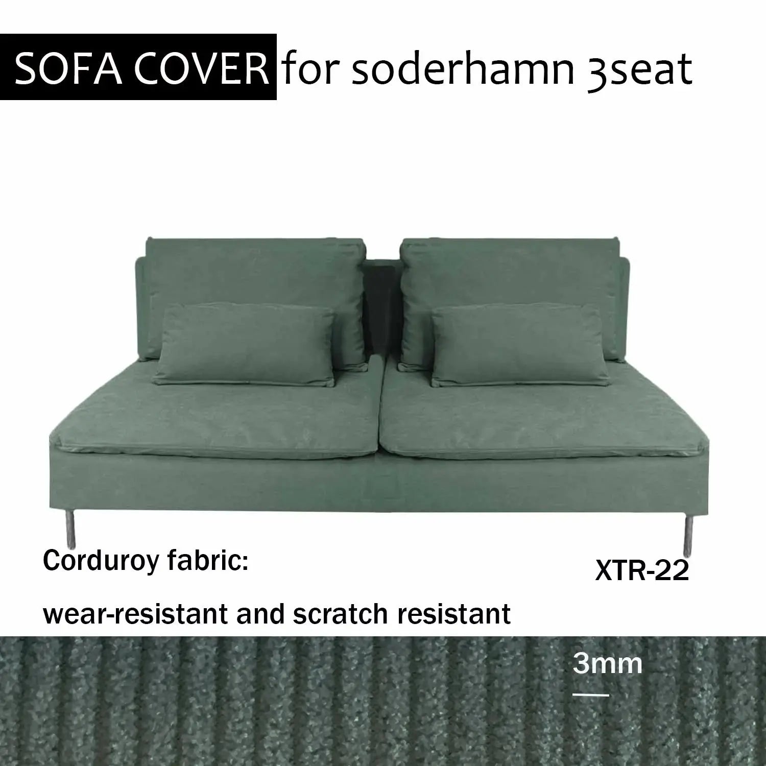 Housse Soderhamn Moderne CREZIA Housse de France