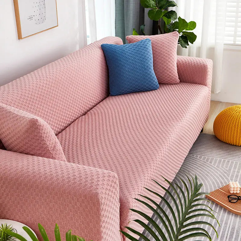 Housse Soderhamn Polyester Moderne VELINA Pink plaid-Single size