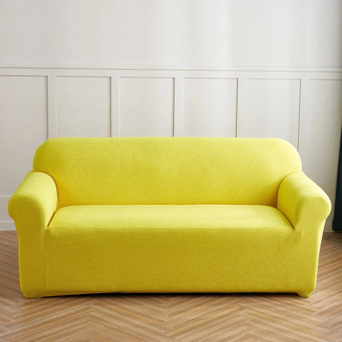 Housse Soderhamn Velours Tout-en-Un CORVINA Lemon Yellow-235To290CM