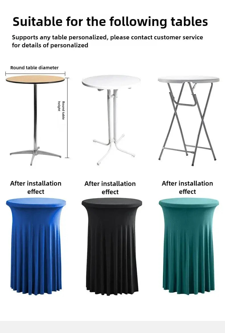 Housse Table Mange Debout Moderne LUMINA Housse de France