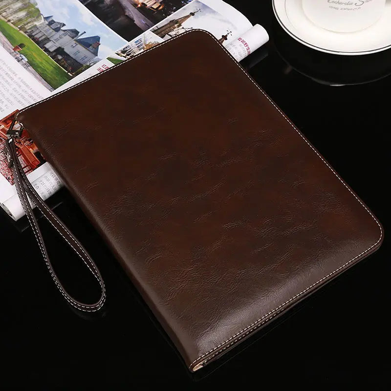 Housse Tablette Cuir Anglais SOMIRO Coffee-IPad 2