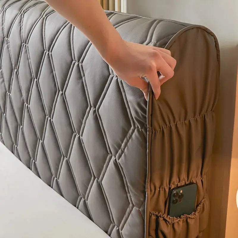 Housse Tête de Lit Cuir Luxueux TREDIA Housse de France