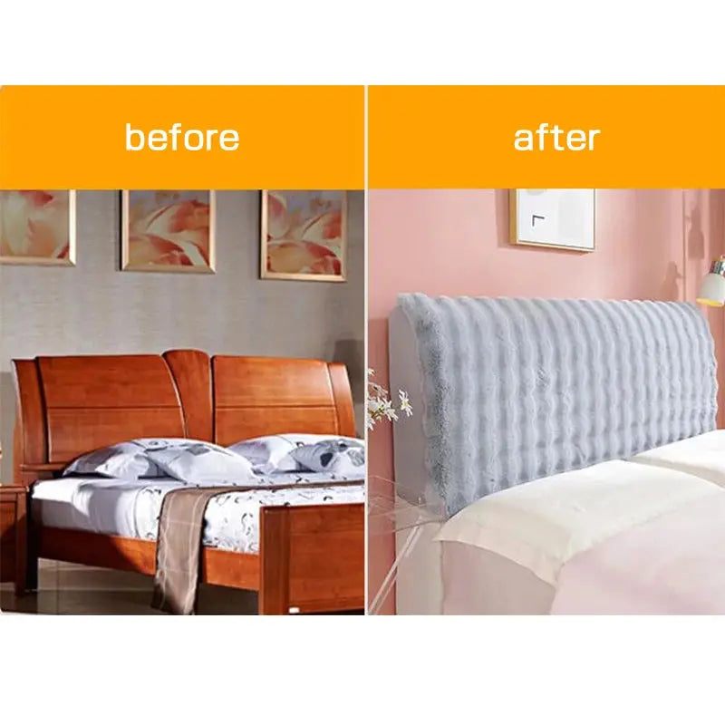 Housse Tête de Lit Polaire Élastique **CARMINE** Housse de France