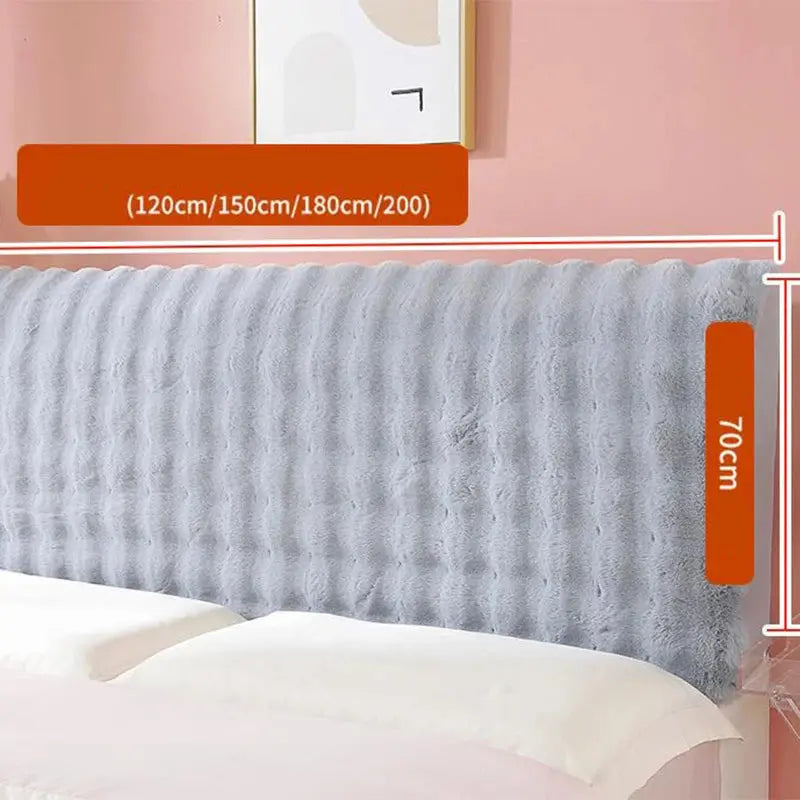 Housse Tête de Lit Polaire Élastique **CARMINE** Housse de France