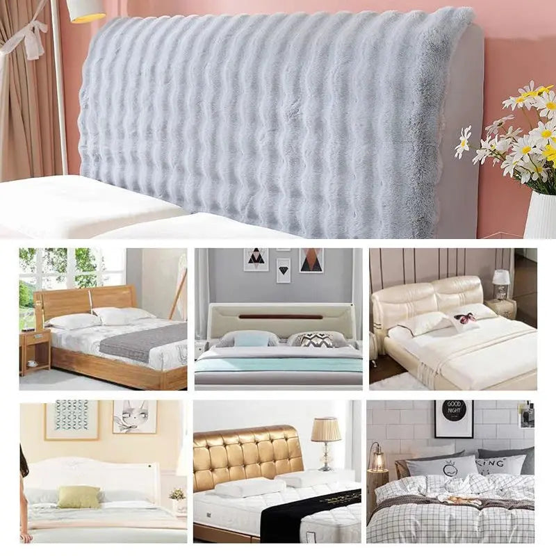 Housse Tête de Lit Polaire Élastique **CARMINE** Housse de France