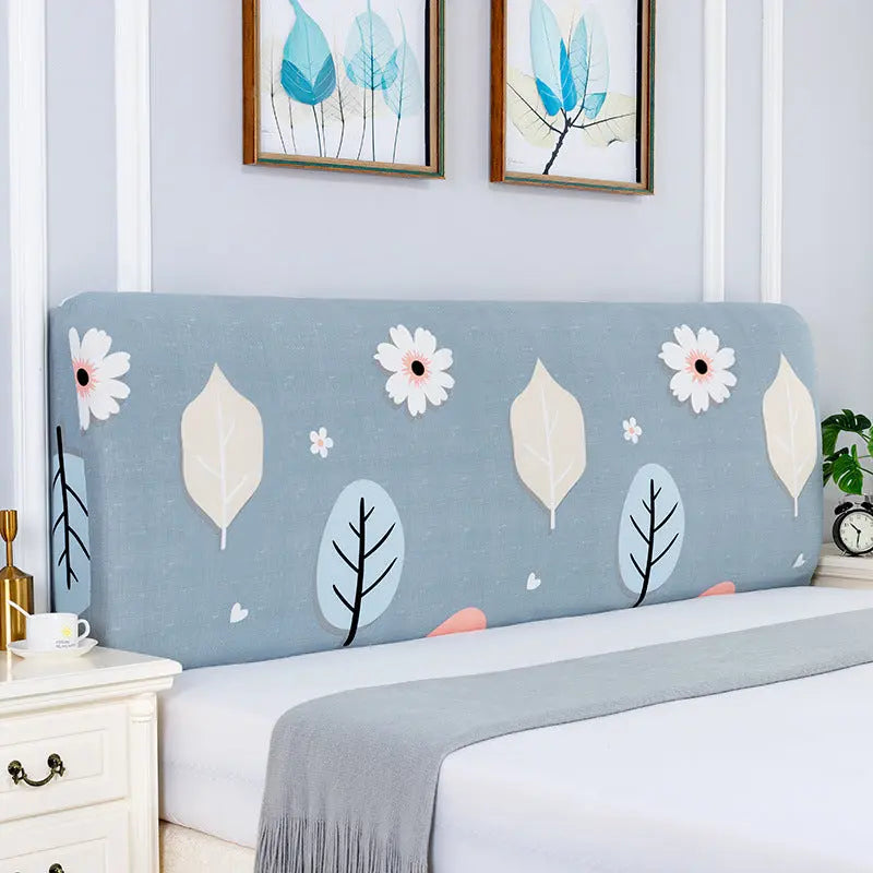 Housse Tête de Lit Polyester EVANA Large Leaves-190to210cm