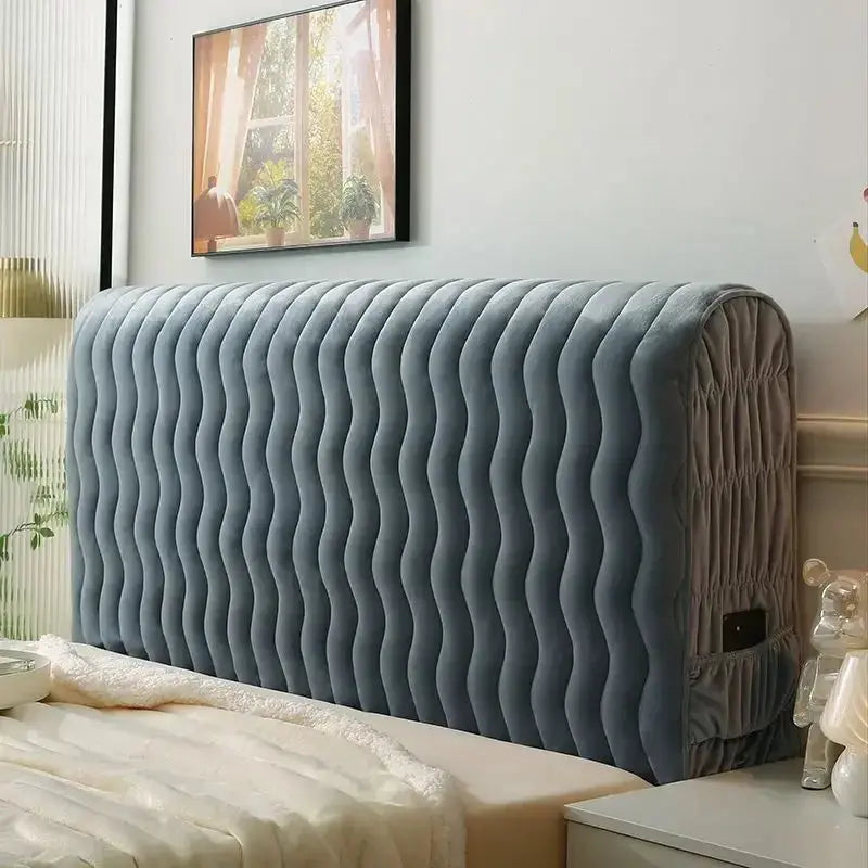 Housse Tête de Lit Velours Doux PLUVENT Housse de France