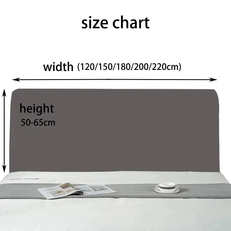 Housse Tête de Lit Velours Élastique VELUNA Housse de France