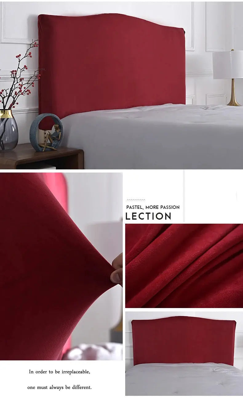 Housse Tête de Lit Velours Élastique VELUNA Housse de France