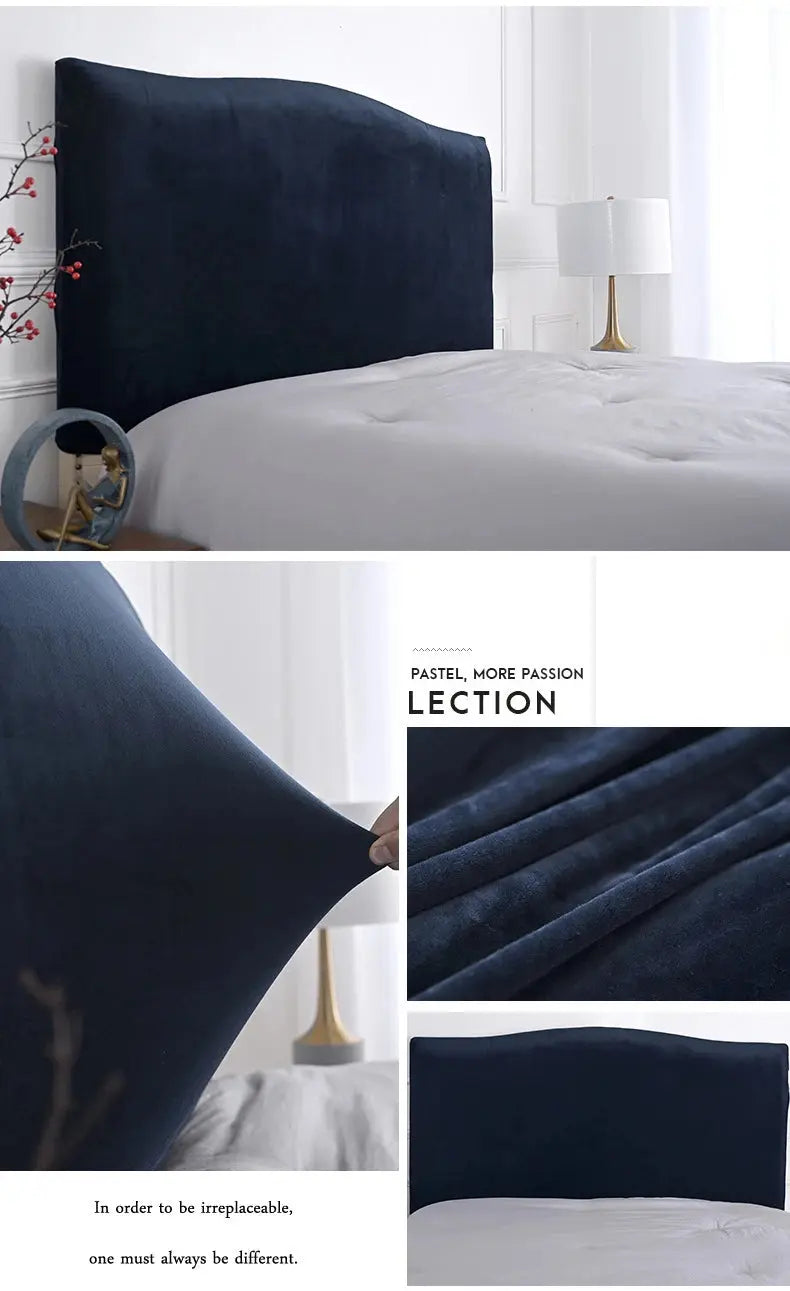Housse Tête de Lit Velours Élastique VELUNA Housse de France