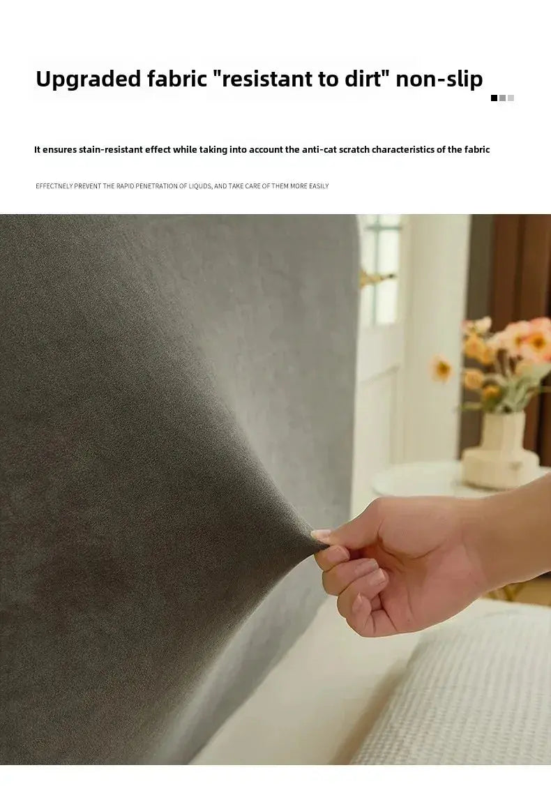 Housse Tête de Lit Velours Extensible SOFIA Housse de France