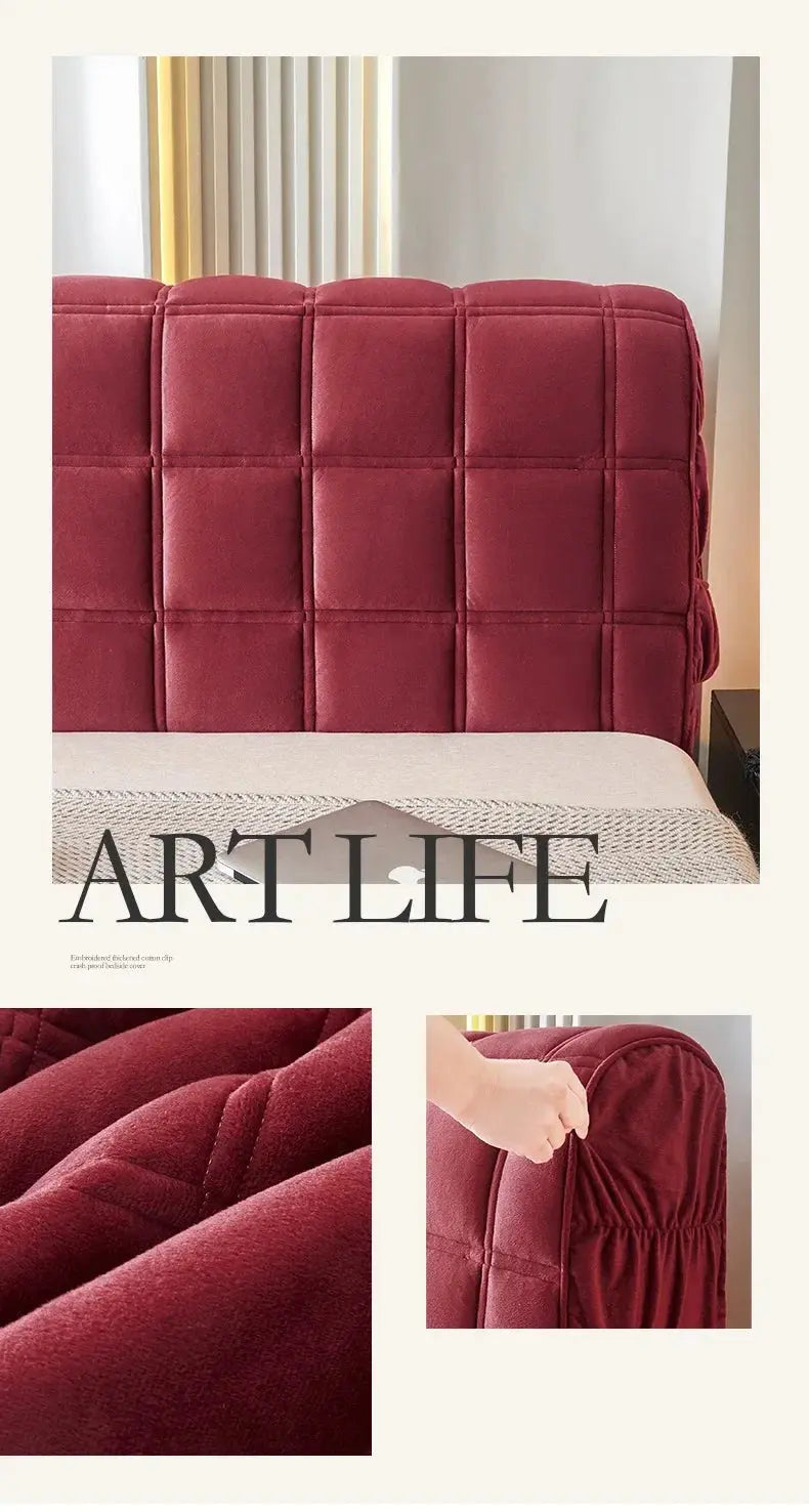 Housse Tête de Lit Velours Luxe ULTRAQUILT Housse de France
