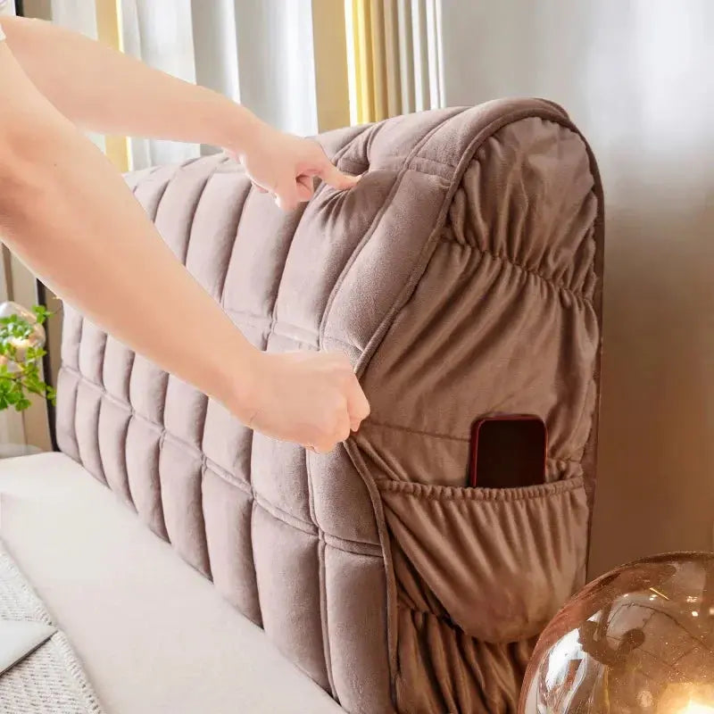Housse Tête de Lit Velours Luxe ULTRAQUILT Housse de France