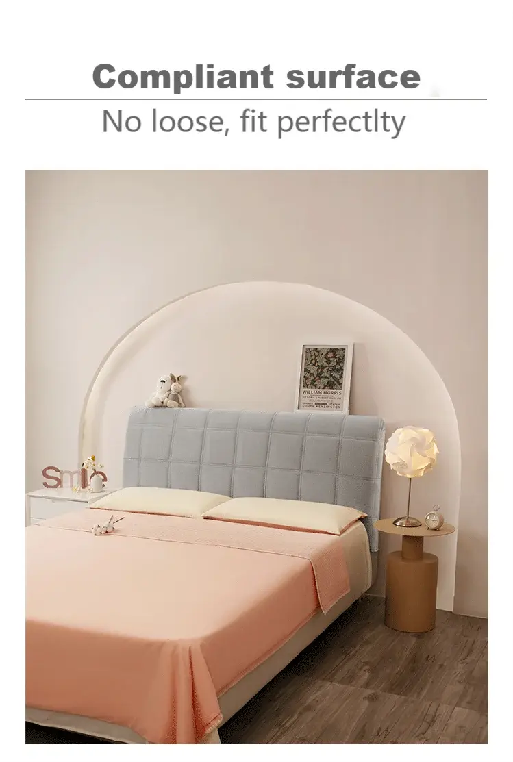 Housse Tête de Lit Velours Plaid QUORIN Housse de France