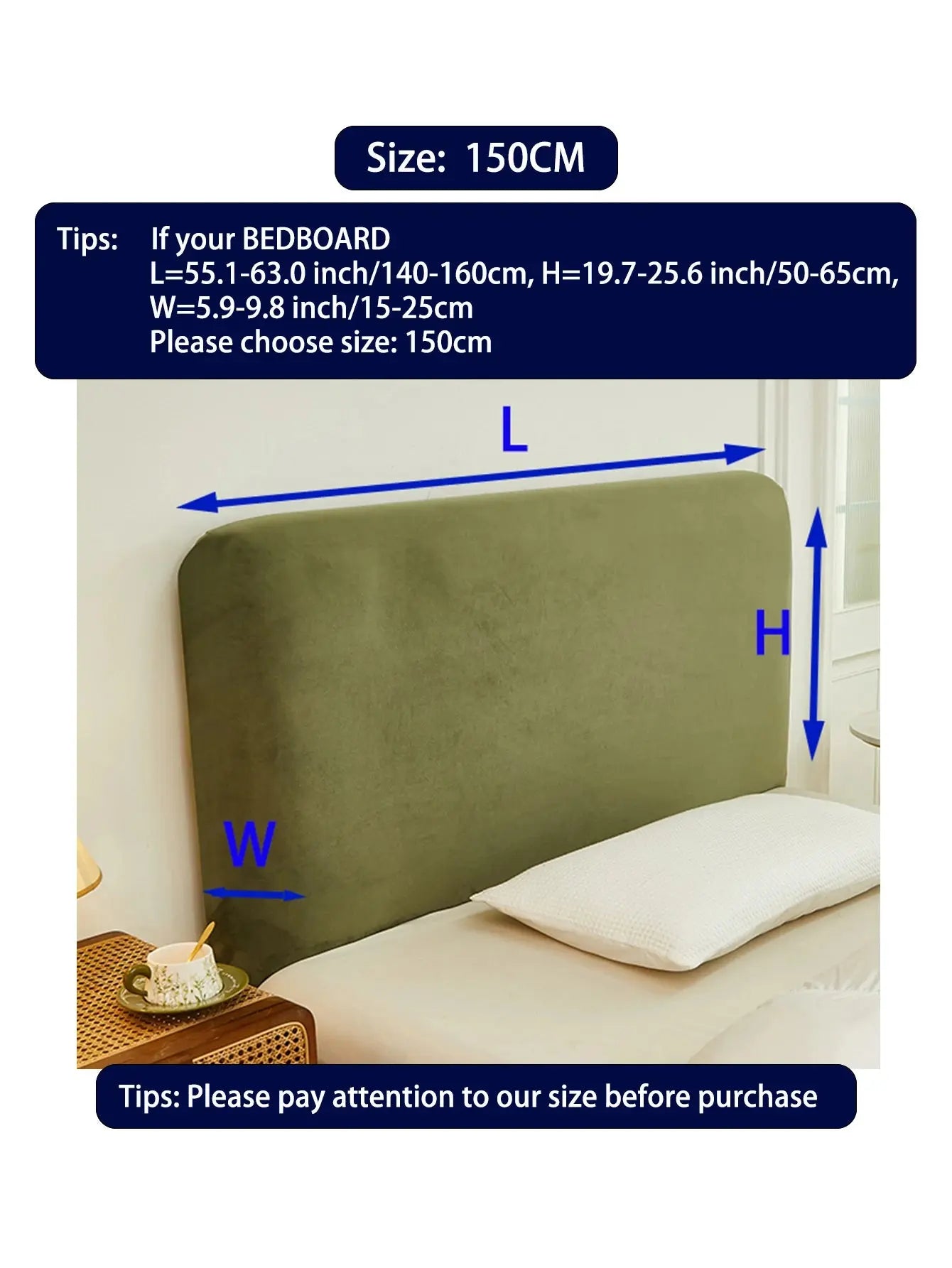 Housse Tête de Lit Velours Universelle SOPHILIA Housse de France