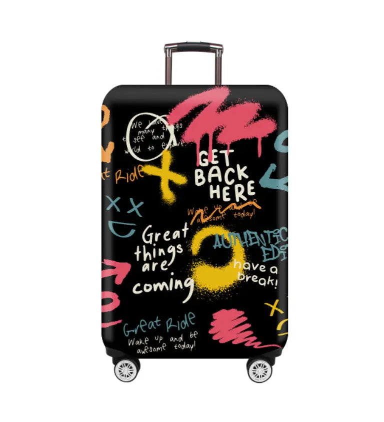Housse Valise Élastique Résistante ASLAN Color Graffiti-L