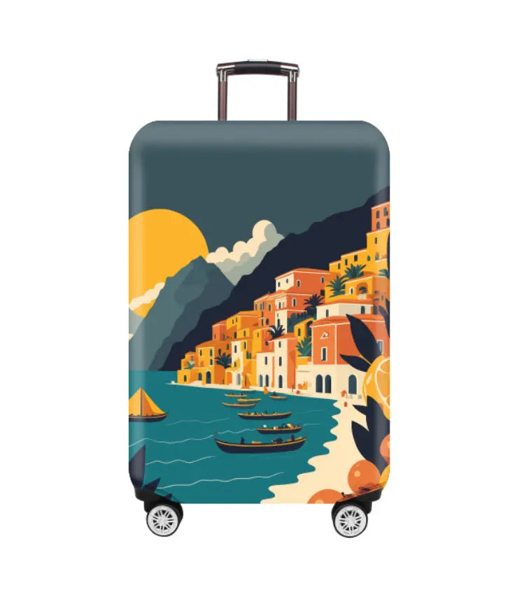 Housse Valise Élastique Résistante ASLAN Romantic City-S