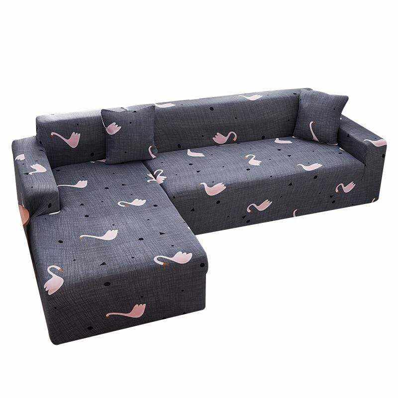 Housse canapé d'angle DAFLOWER - Housse De France