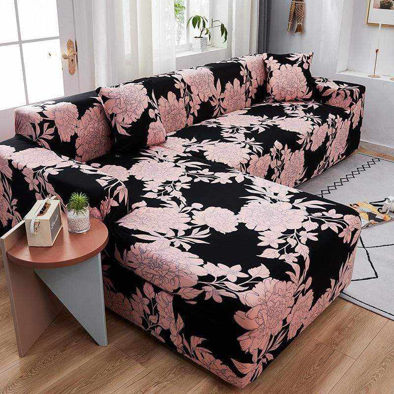 Housse canapé d'angle DAFLOWER - Housse De France