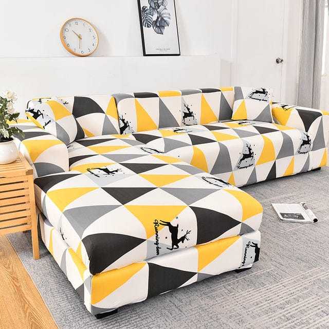 Housse canapé d'angle GEOTRISKA Housse De France