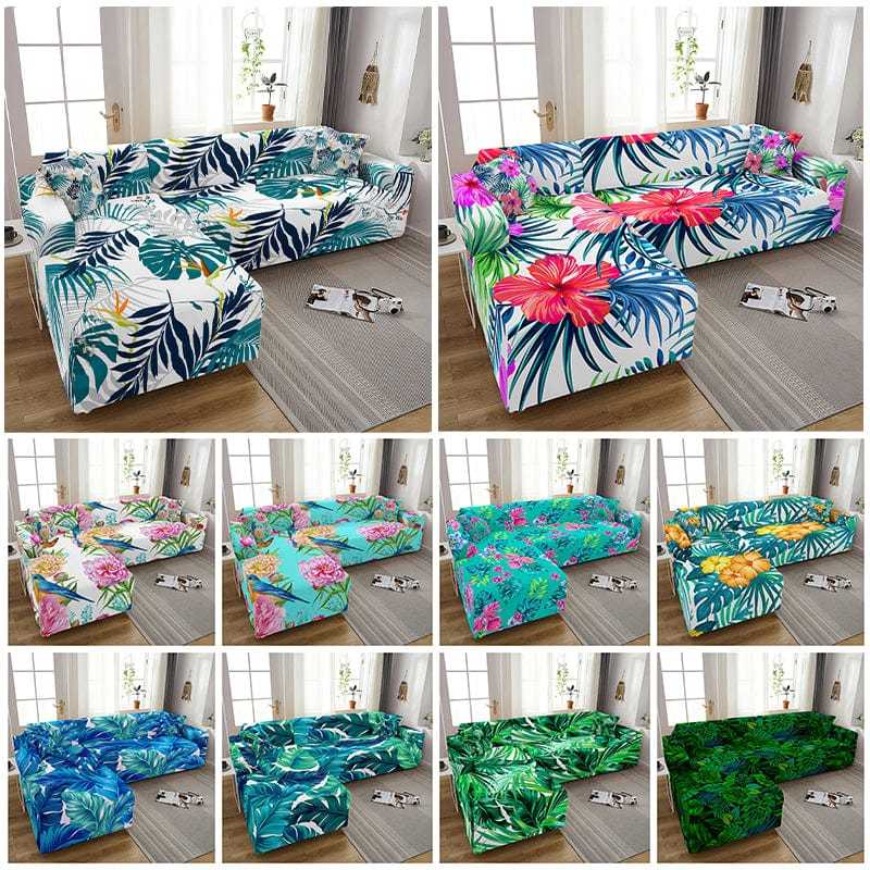 Housse canapé d'angle LEAFSOF Housse De France