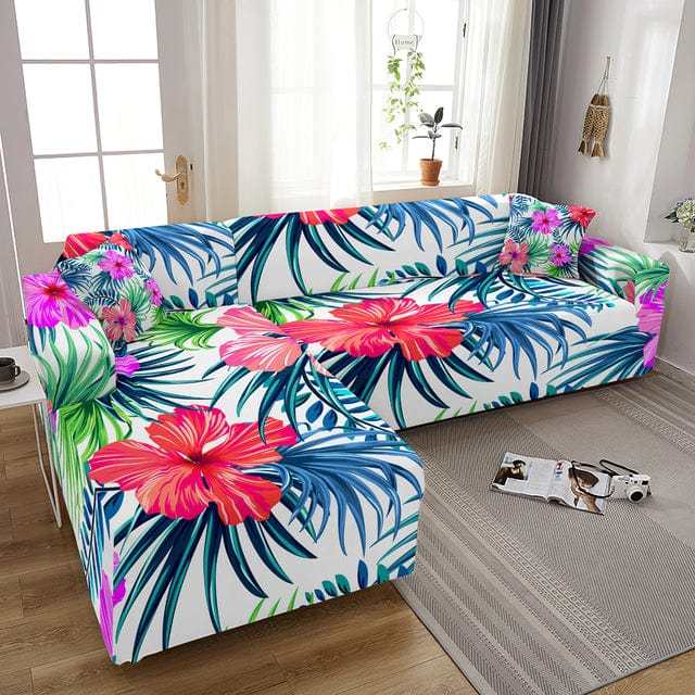 Housse canapé d'angle LEAFSOF Housse De France