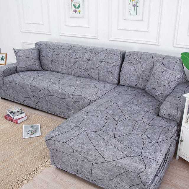 Housse canapé d'angle NEOONA, couverture intégrale pour mobilier Housse De France