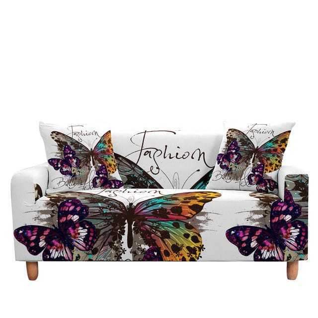 Housse canapé d'angle PAPILLONA Housse De France