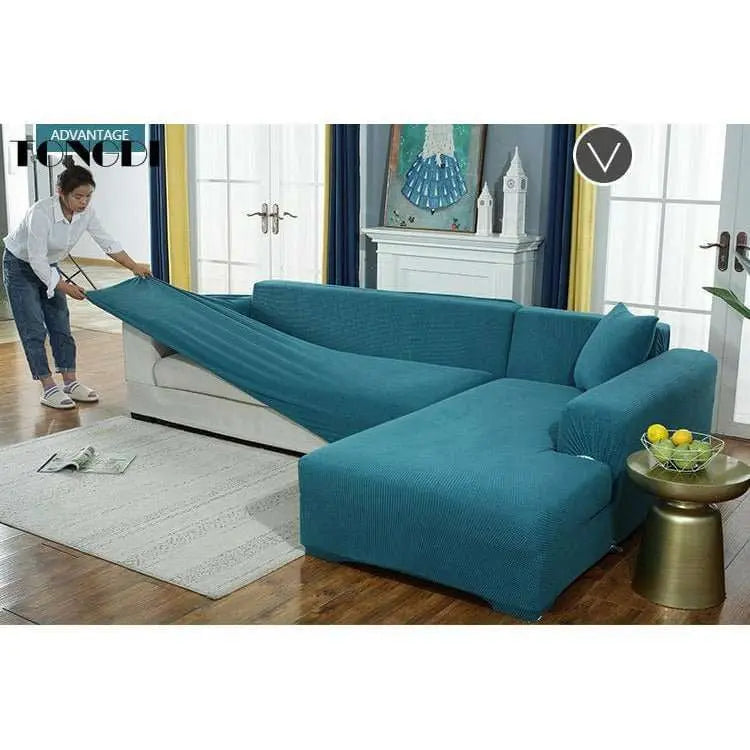 Housse canapé d'angle TONGDI Housse De France