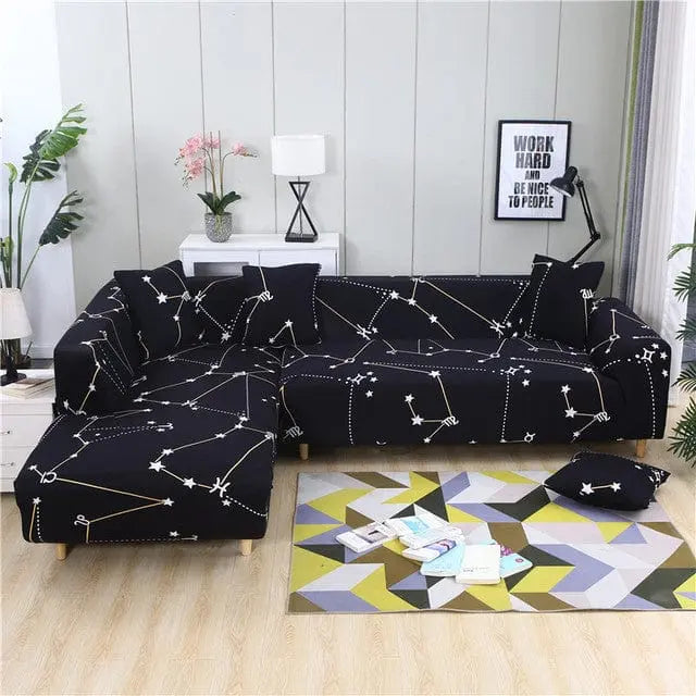 Housse canapé d'angle ou canapé en L BENZEA Housse De France