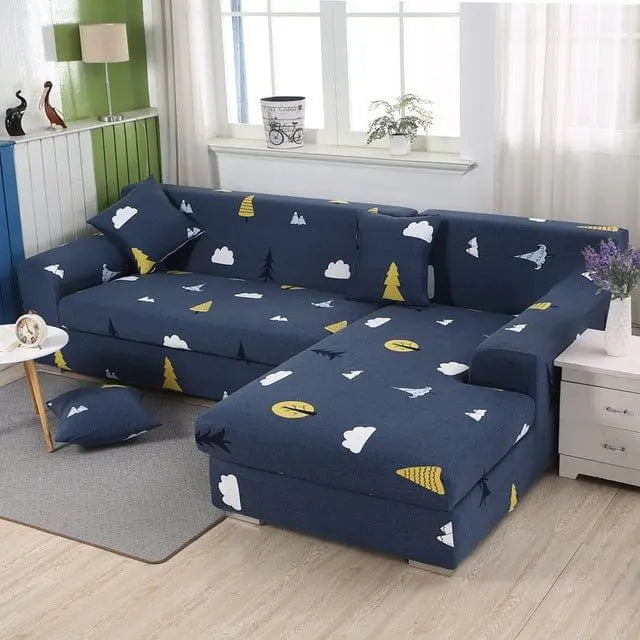 Housse canapé d'angle ou canapé en L BENZEA Housse De France