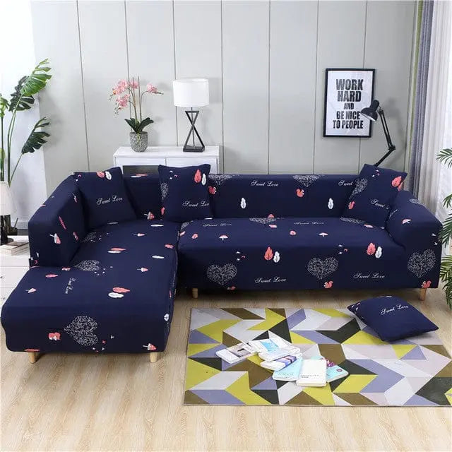 Housse canapé d'angle ou canapé en L BENZEA Housse De France