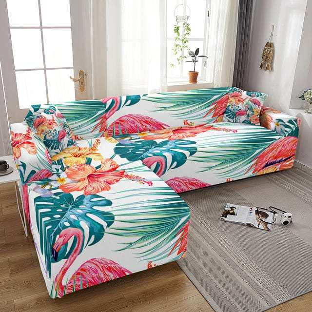 Housse canapé d'angle ou en forme L BUTTERFLY Housse De France