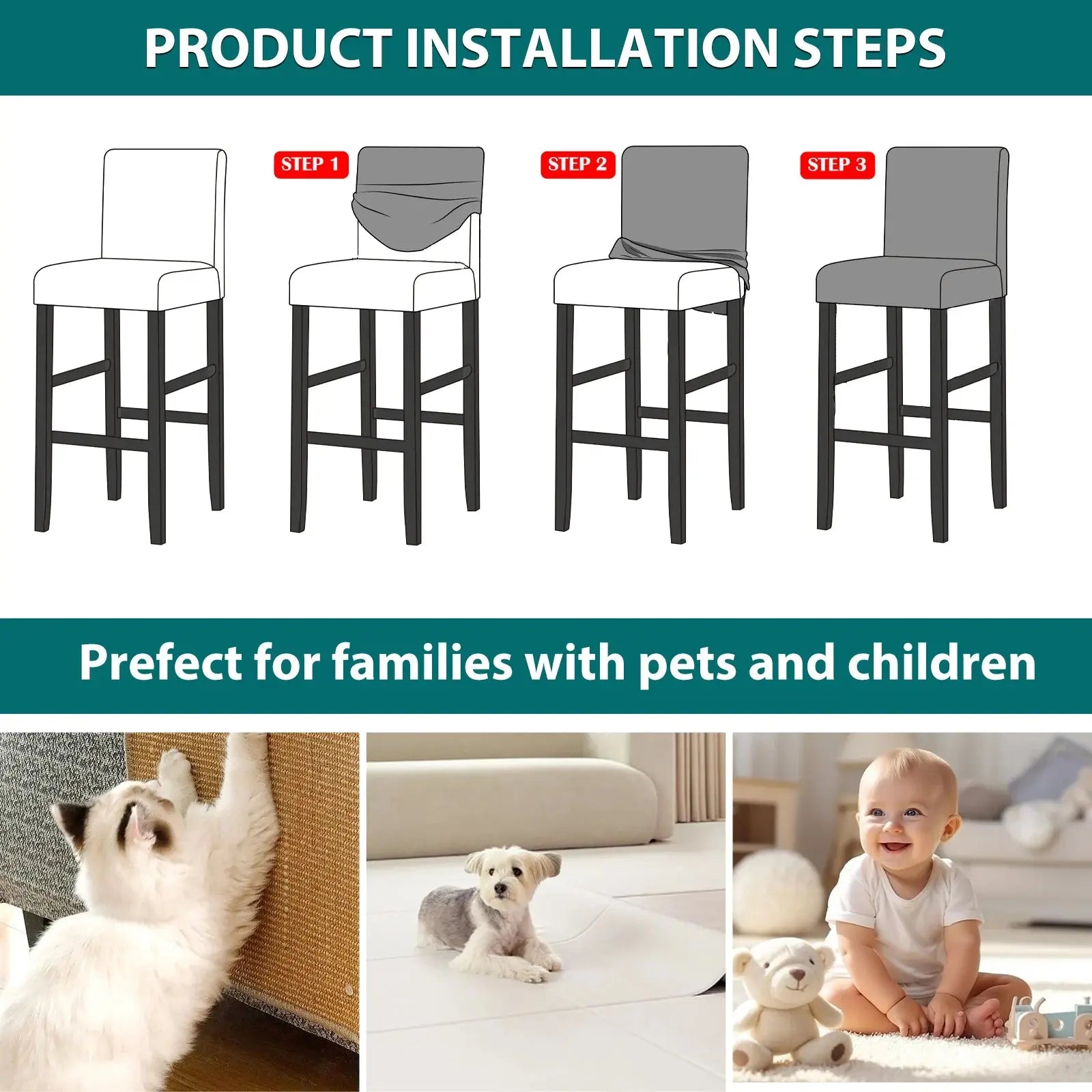 Housse chaise de bar COCOTIER Housse de France